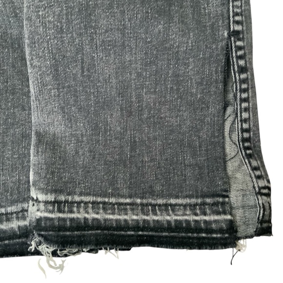 MOTHER Jeans High Waisted Rascal Slice Undone Hem Black Size 29 - Picture 15 of 16